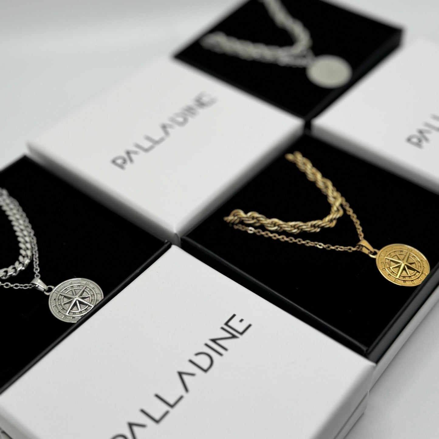 Customizable chain bundle with mix-and-match chains and pendants for a unique, personalized style.