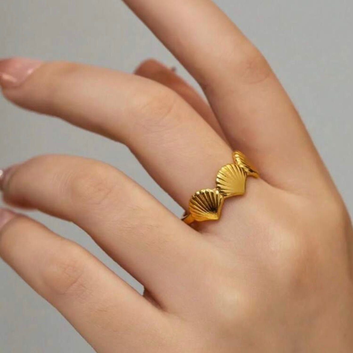 BEACH RINGS SET - GOLD