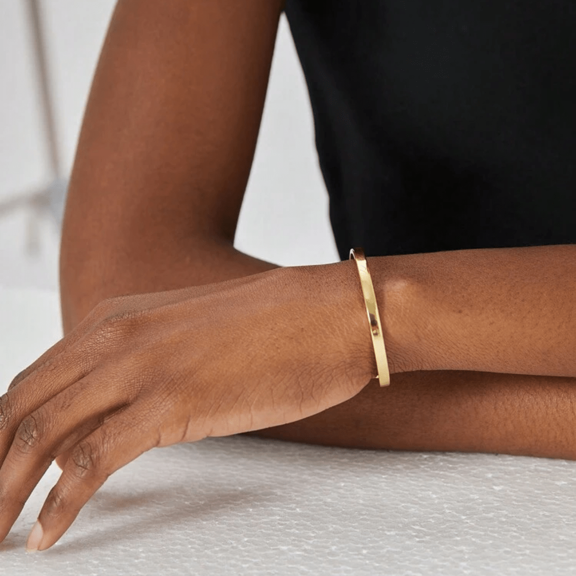 CLASSIC BANGLE BRACELET (5MM) - GOLD
