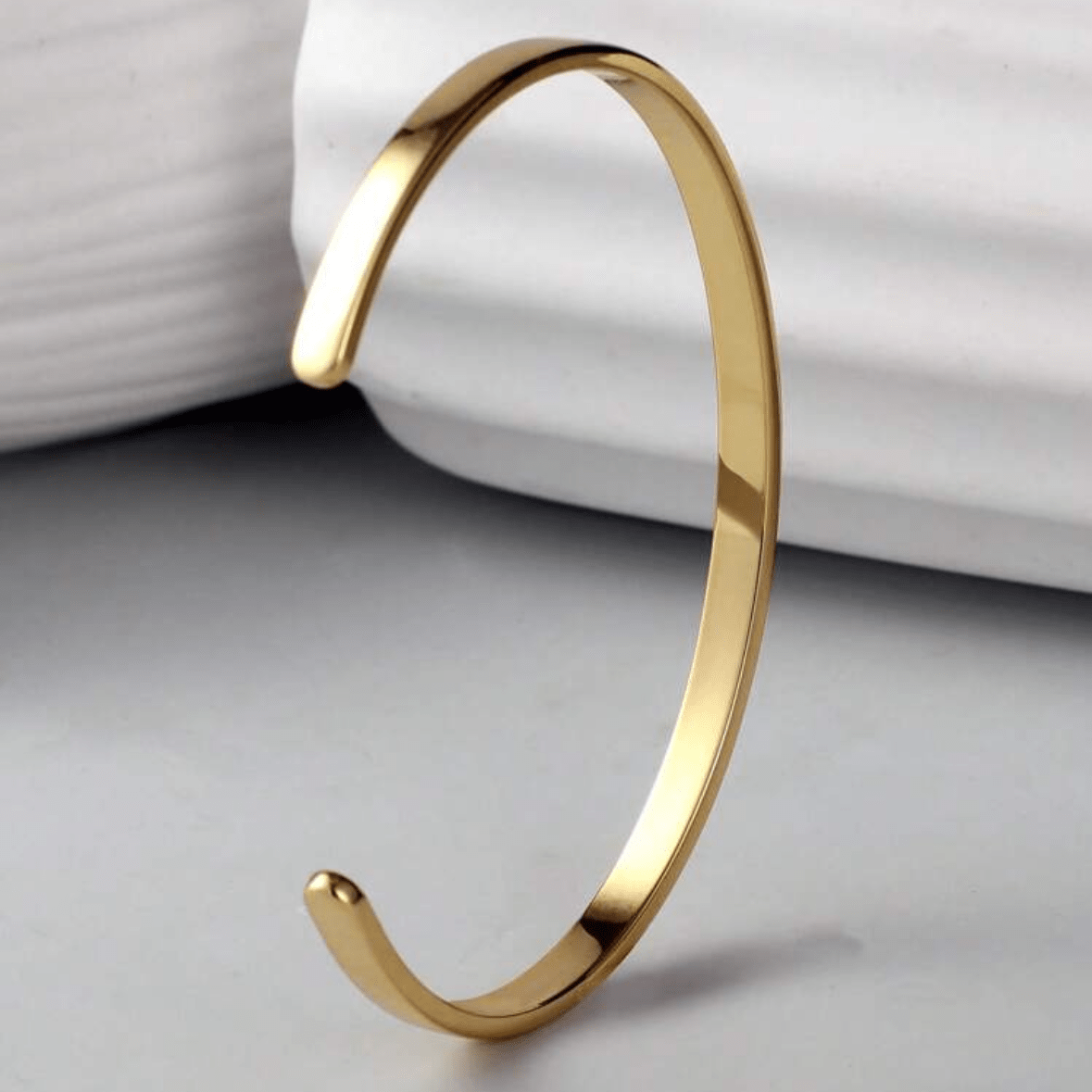 CLASSIC BANGLE BRACELET (5MM) - GOLD