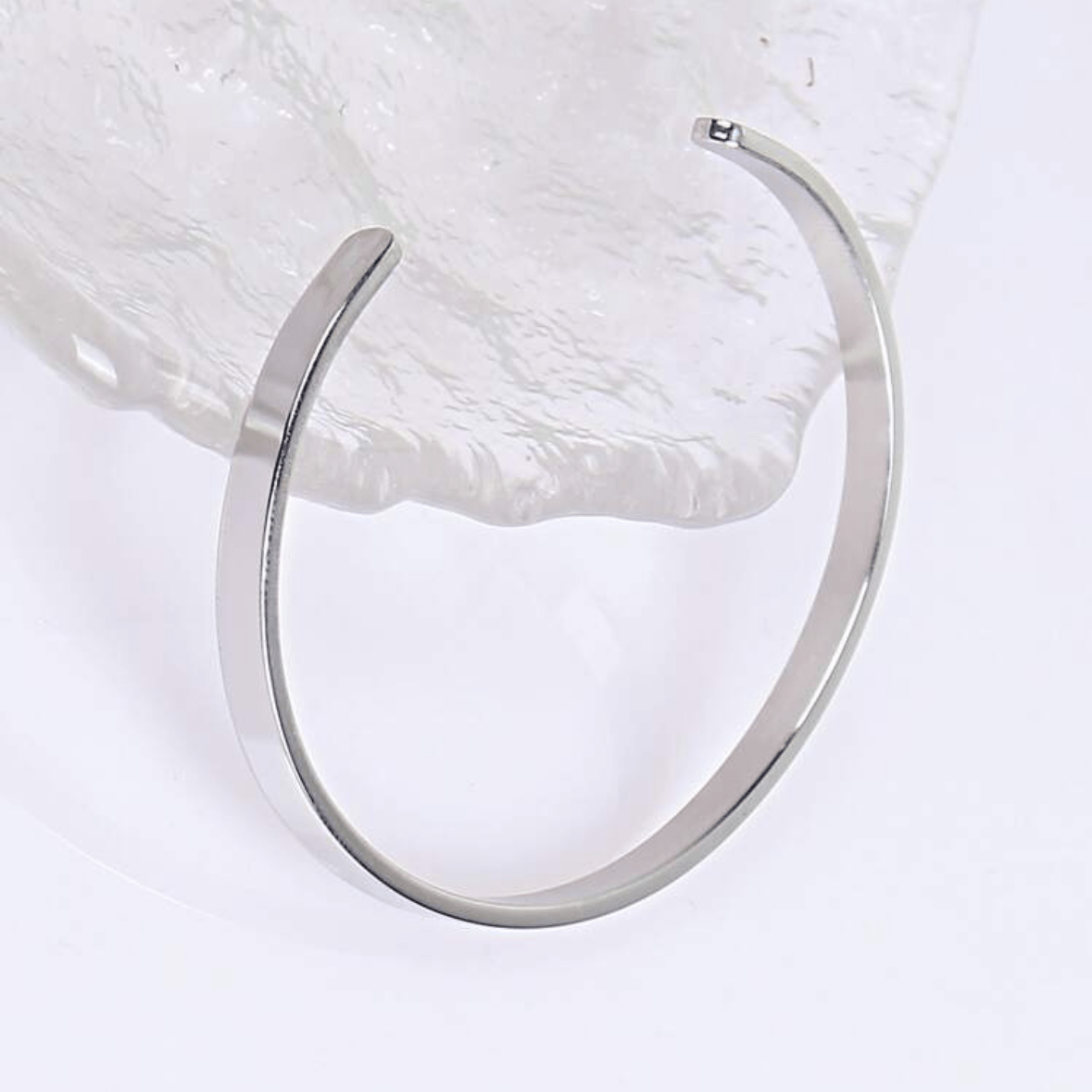 CLASSIC BANGLE BRACELET (5MM) - SILVER