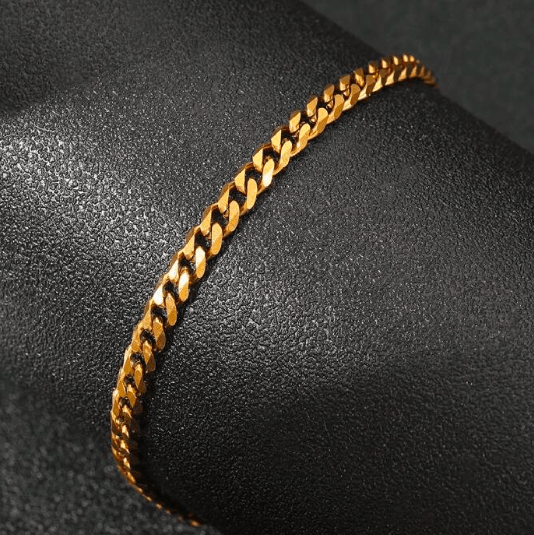 CUBAN LINK BRACELET (3.5MM) - GOLD