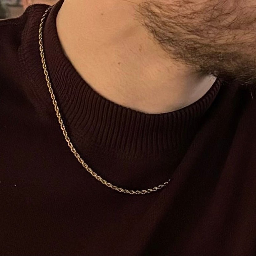 rope chain 3mm 18k gold