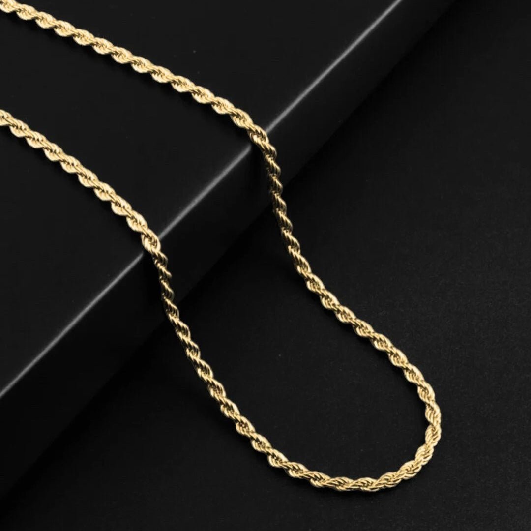 rope chain 3mm 18k gold