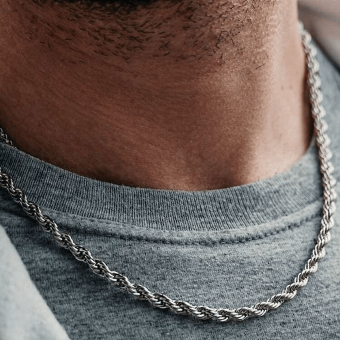 ROPE CHAIN (5MM) - SILVER