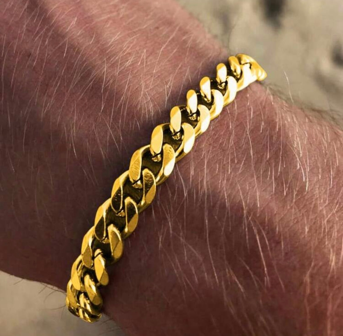 MIAMI CUBAN LINK BRACELET (8MM) - GOLD