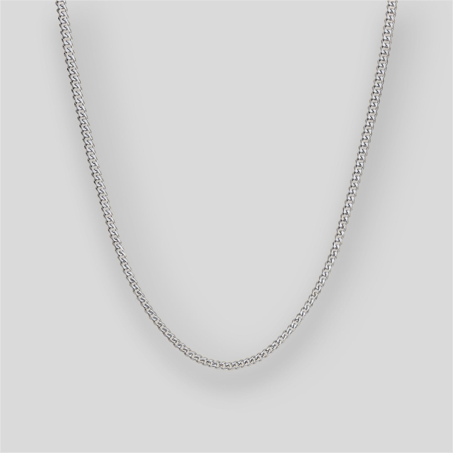 CUBAN LINK CHAIN 3MM SILVER