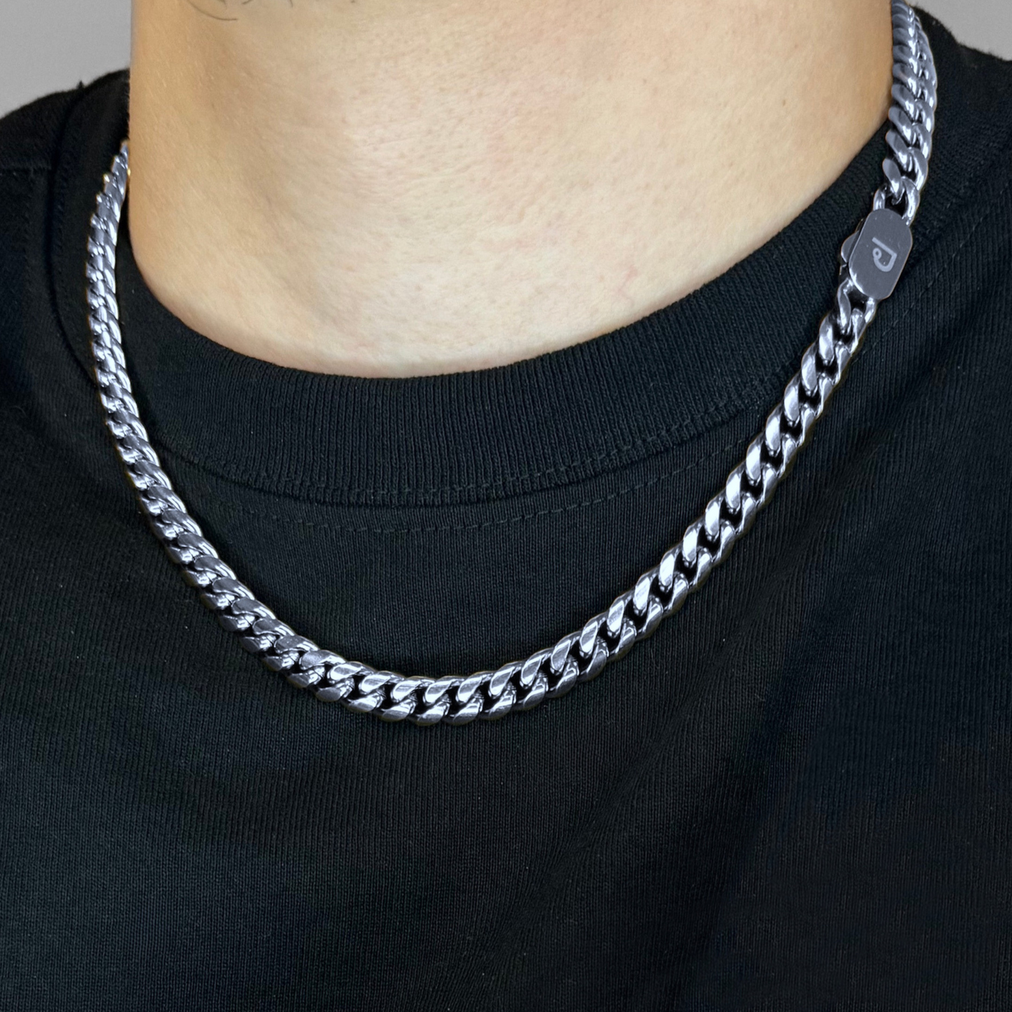 MIAMI CUBAN LINK SET (8MM) - SILVER