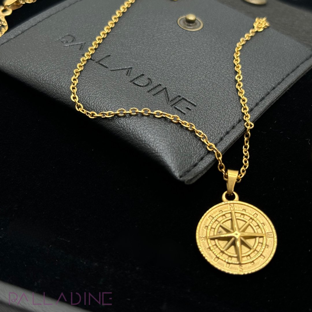 COMPASS PENDANT - GOLD