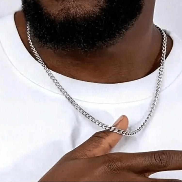 CUBAN LINK CHAIN (5MM) - SILVER