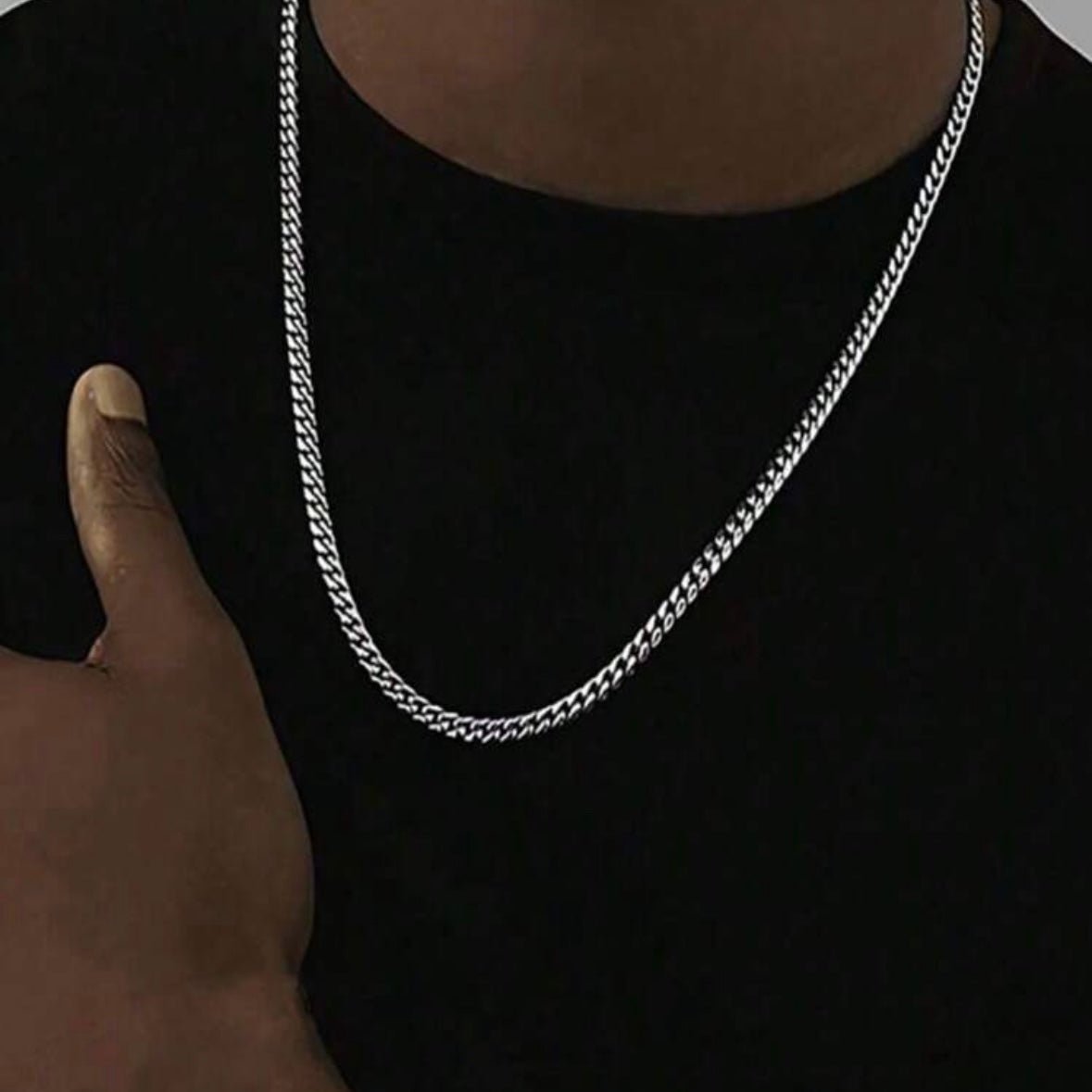 CUBAN LINK CHAIN (5MM) - SILVER