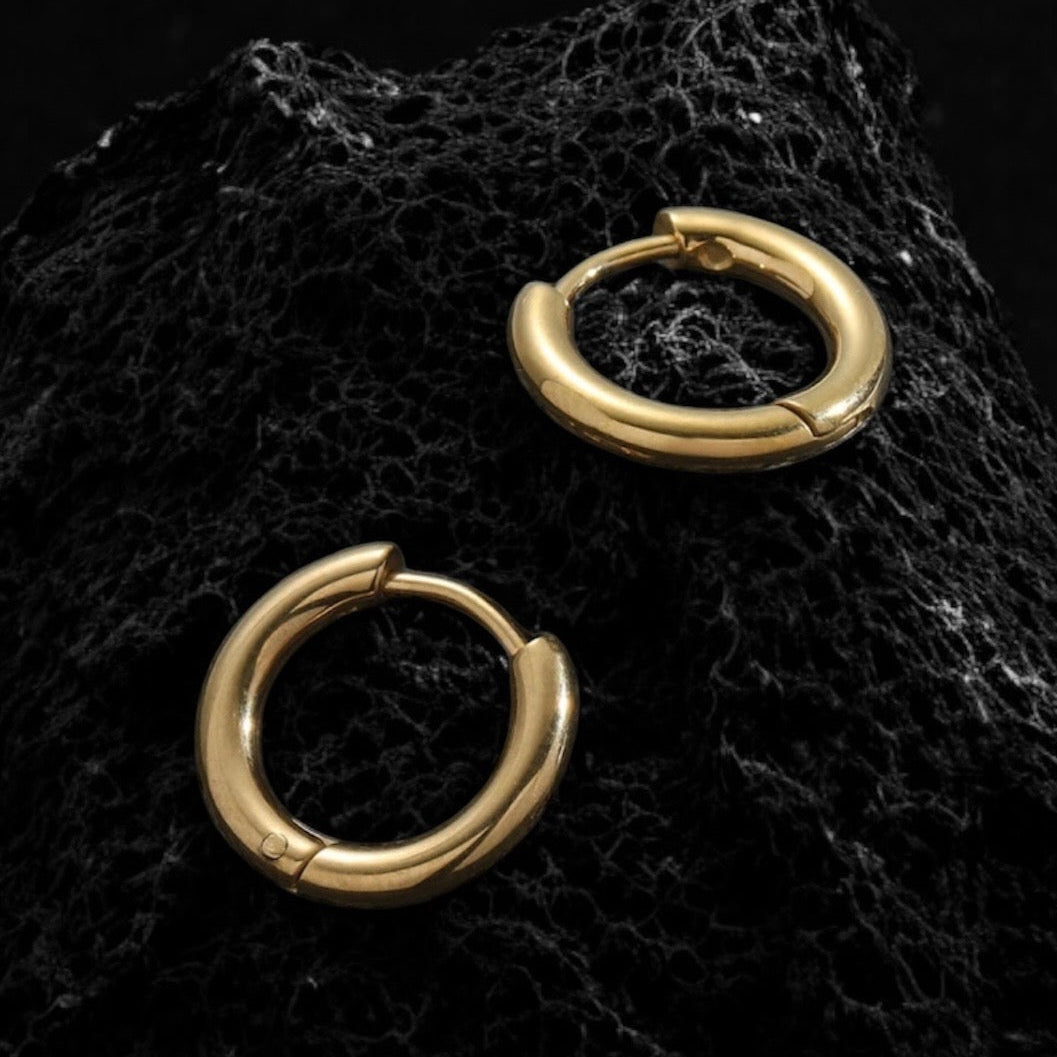 9MM HOOP EARRING GOLD