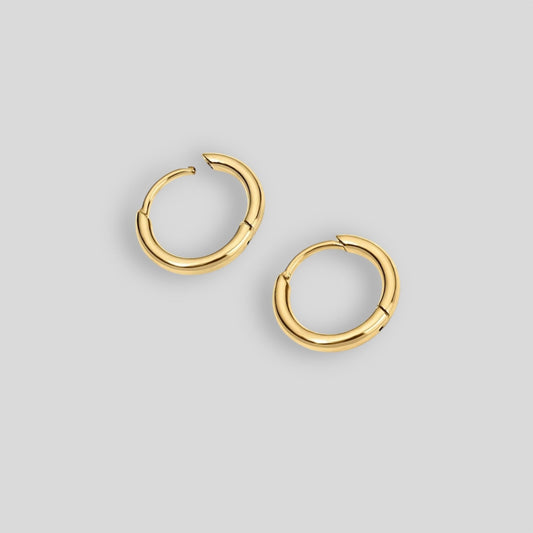 9MM HOOP EARRING GOLD