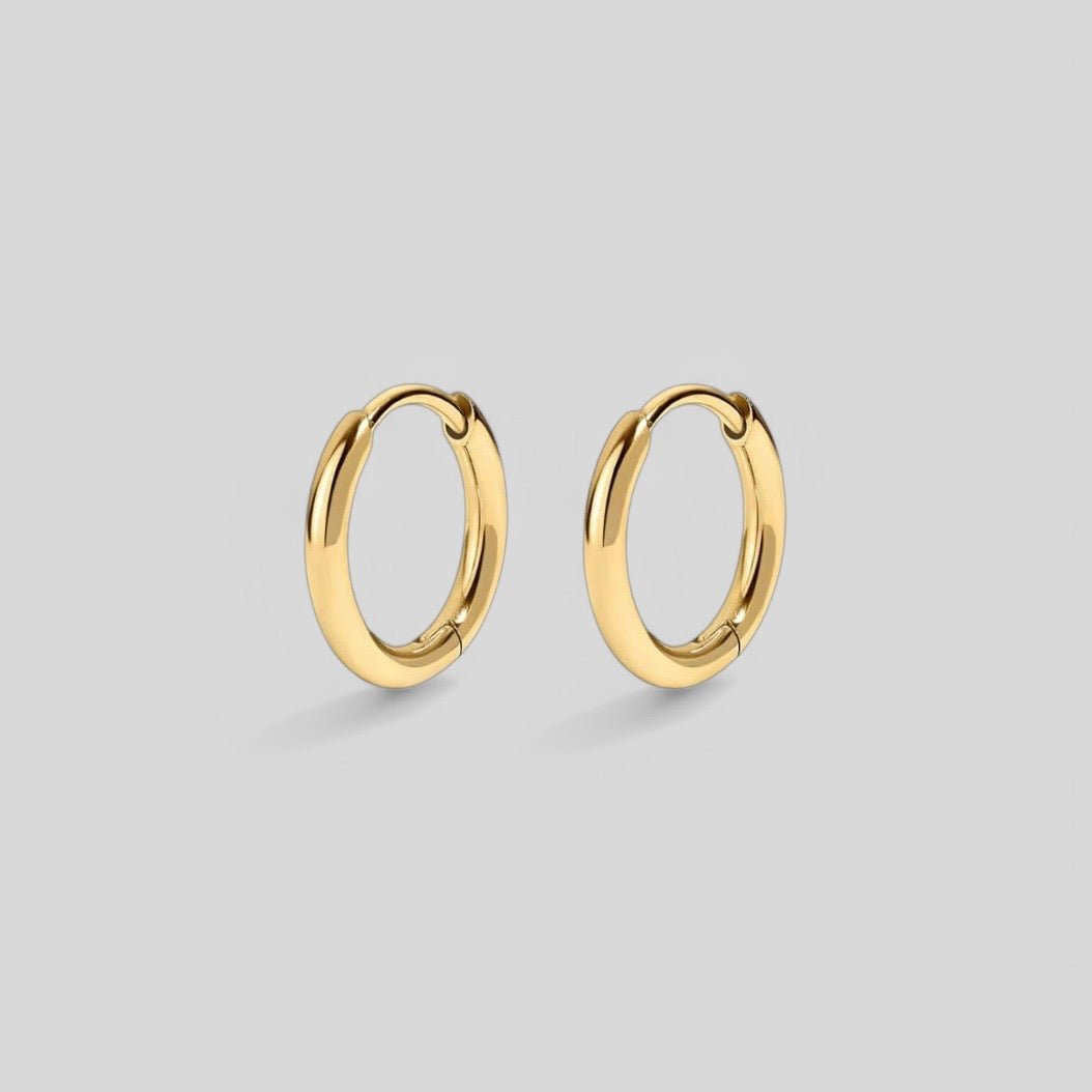 9MM HOOP EARRING GOLD