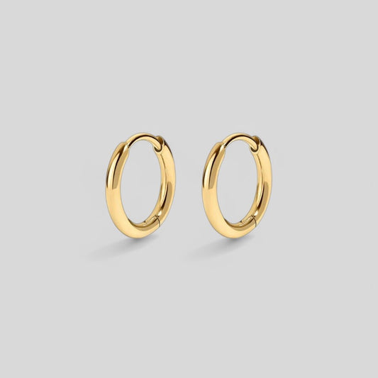 9MM HOOP EARRING GOLD