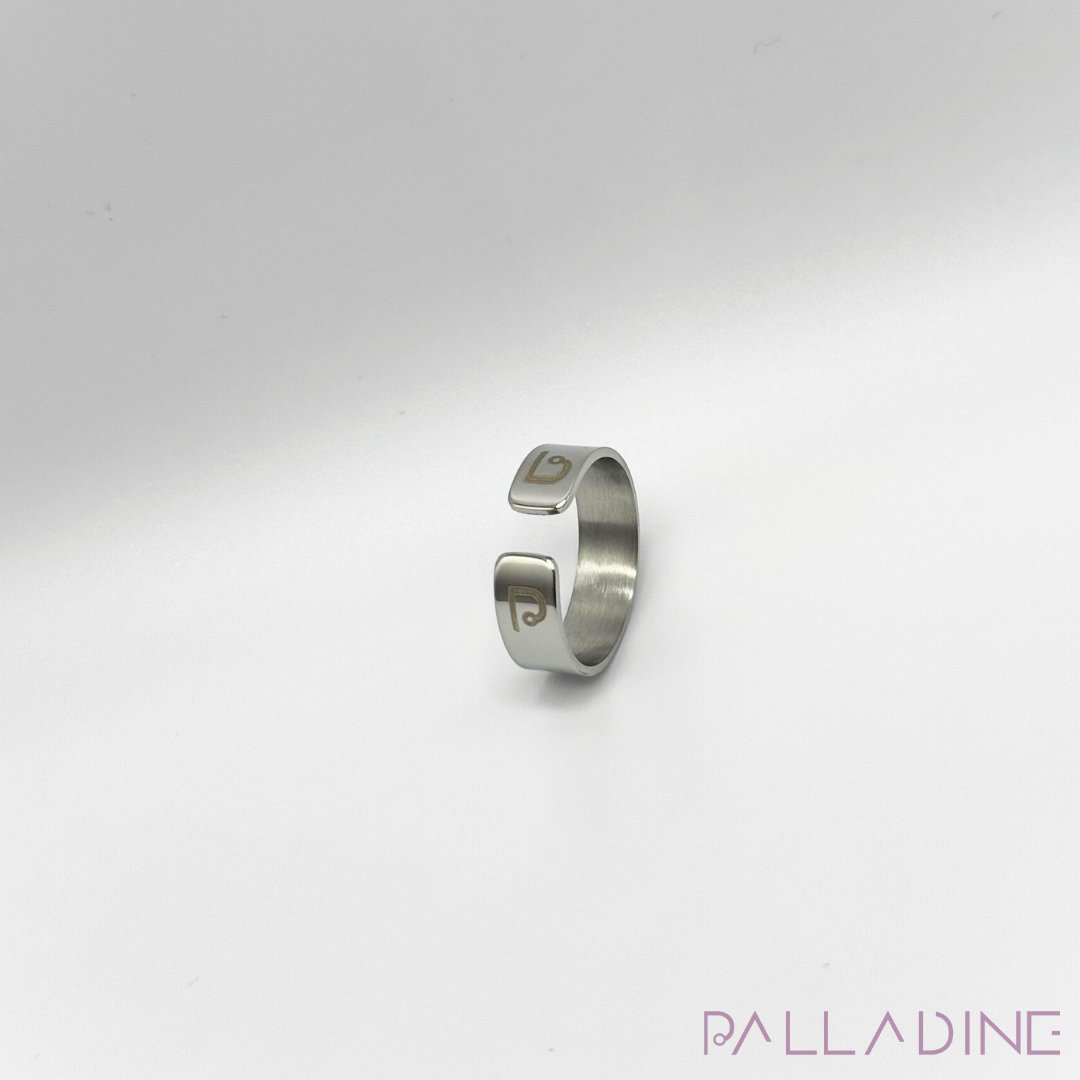 Minimal C ring, 5mm wide, polished finish, crafted for men with adjustable design for a stylish and durable fit