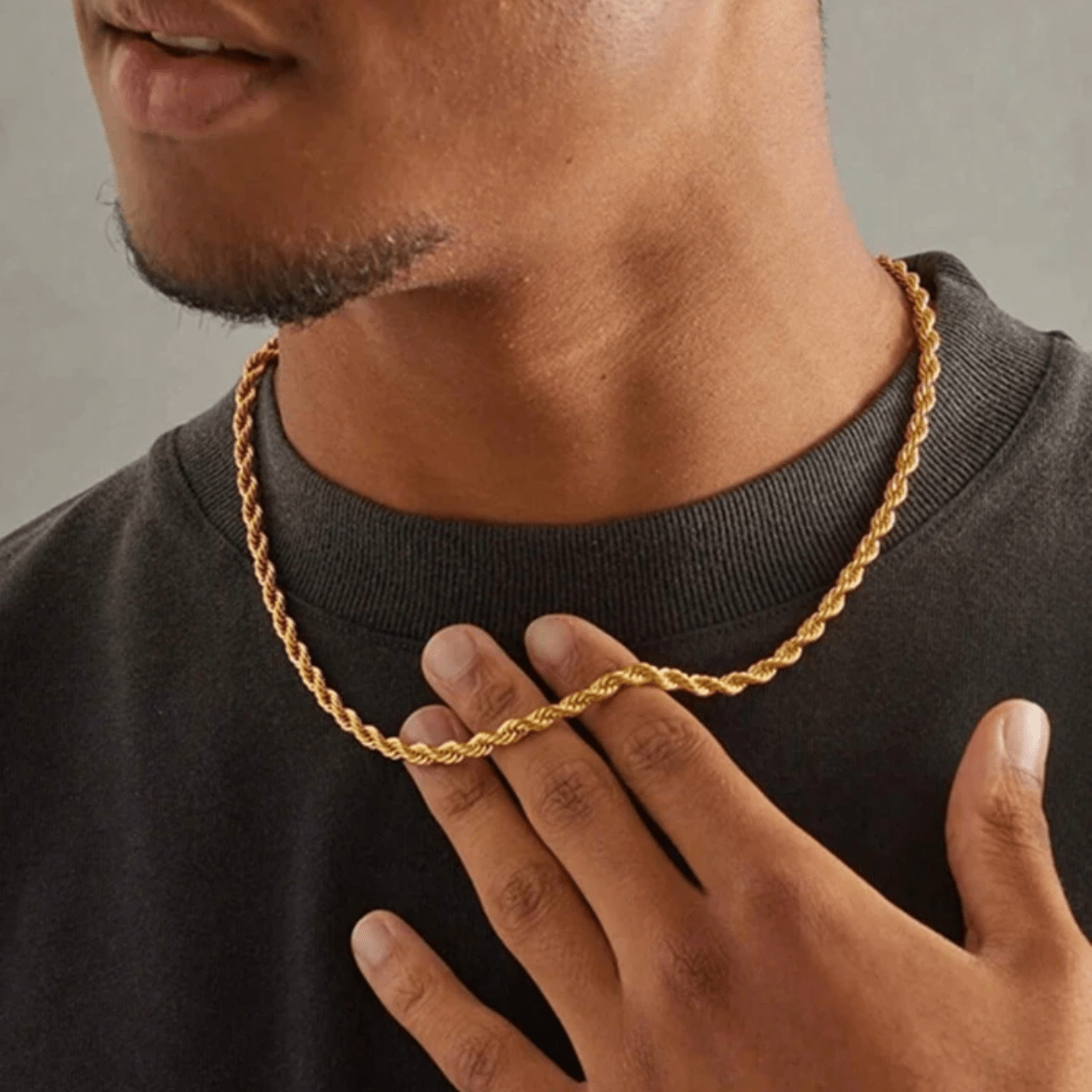 ROPE CHAIN (5MM) - GOLD