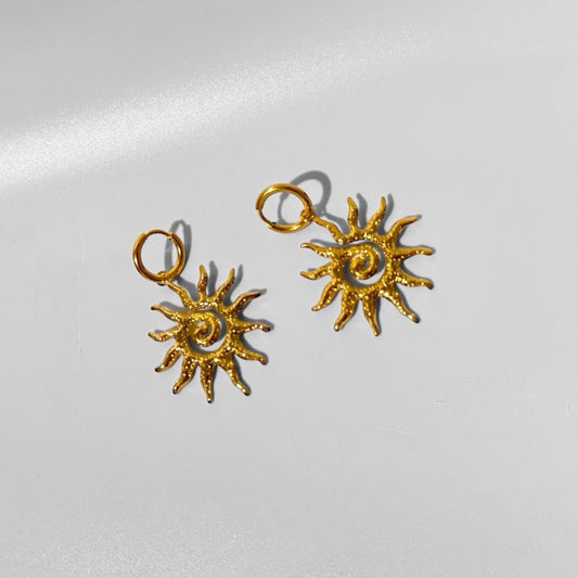 SUN EARRINGS - GOLD